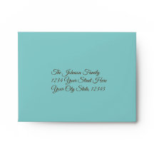 Robin Egg Blue RSVP Envelope 4.25x5.5