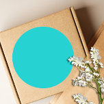 Robin Egg Blue Solid Colour | Classic | Elegant Classic Round Sticker<br><div class="desc">Robin Egg Blue Solid Colour | Classic | Elegant | Trendy | Stylish | Gift</div>