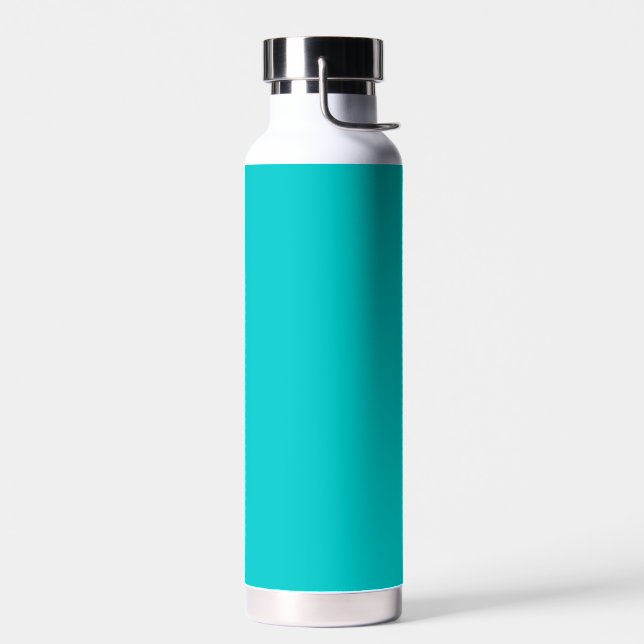 Robin Egg Blue Solid Colour | Classic | Elegant Water Bottle (Left)