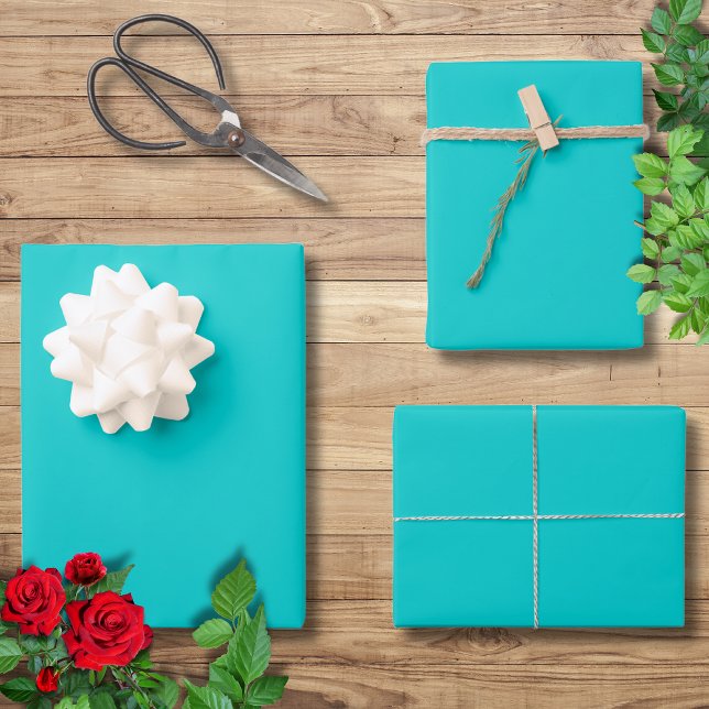 Robin Egg Blue Solid Colour | Classic | Elegant Wrapping Paper Sheet (Creator Uploaded)