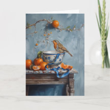 Robin - Folded Greeting Card