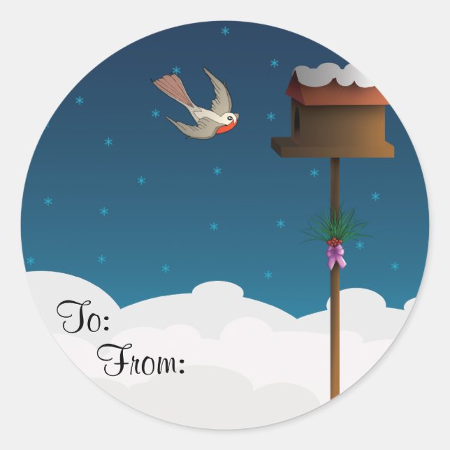 Robin, gift tag (Front)