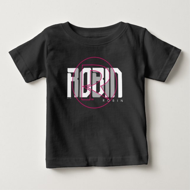 Robin Hi-Tech Name Graphic Baby T-Shirt (Front)