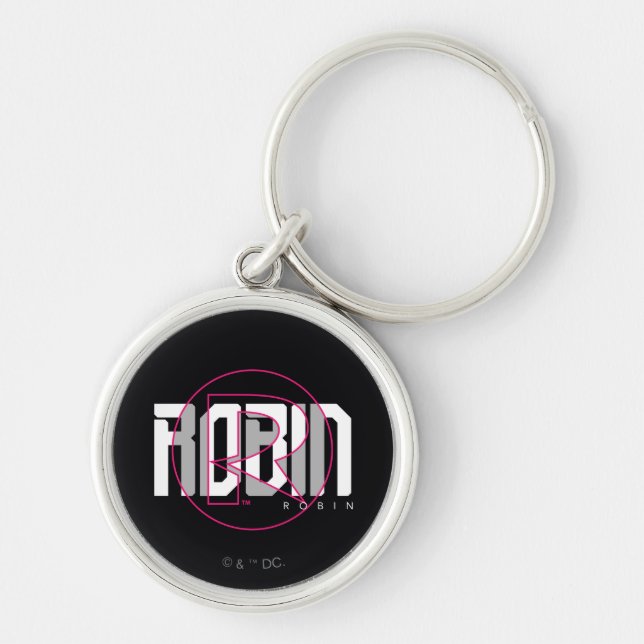 Robin Hi-Tech Name Graphic Key Ring (Front)