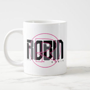 Robin Hi-Tech Name Graphic Large Coffee Mug