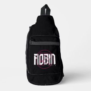 Robin Hi-Tech Name Graphic Sling Bag