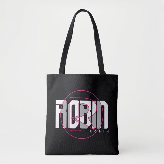Robin Hi-Tech Name Graphic Tote Bag (Front)