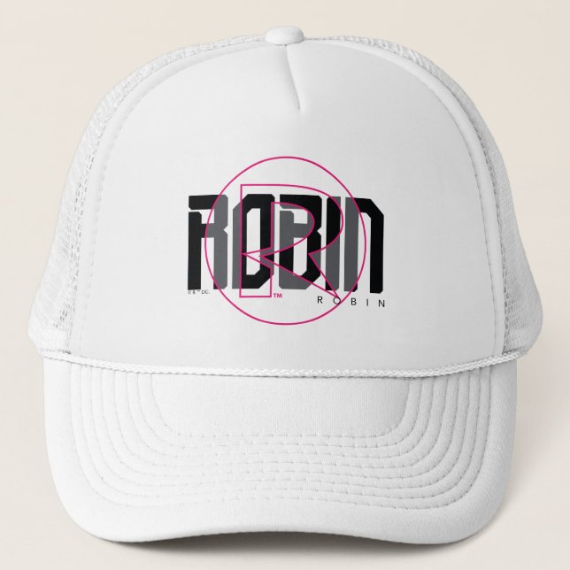 Robin Hi-Tech Name Graphic Trucker Hat (Front)