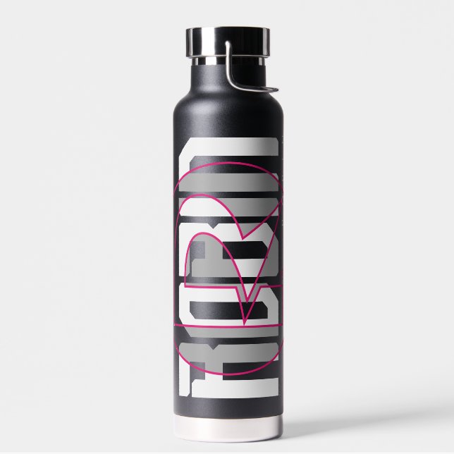 Robin Hi-Tech Name Graphic Water Bottle (Left)