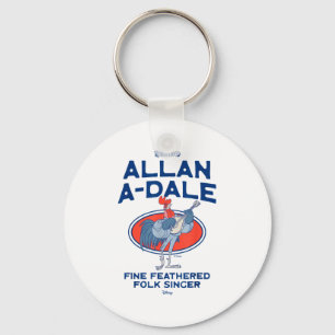 Robin hood allan-a-dale folk singer retro key ring