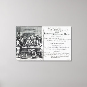 Robin Hood and his mother Canvas Print