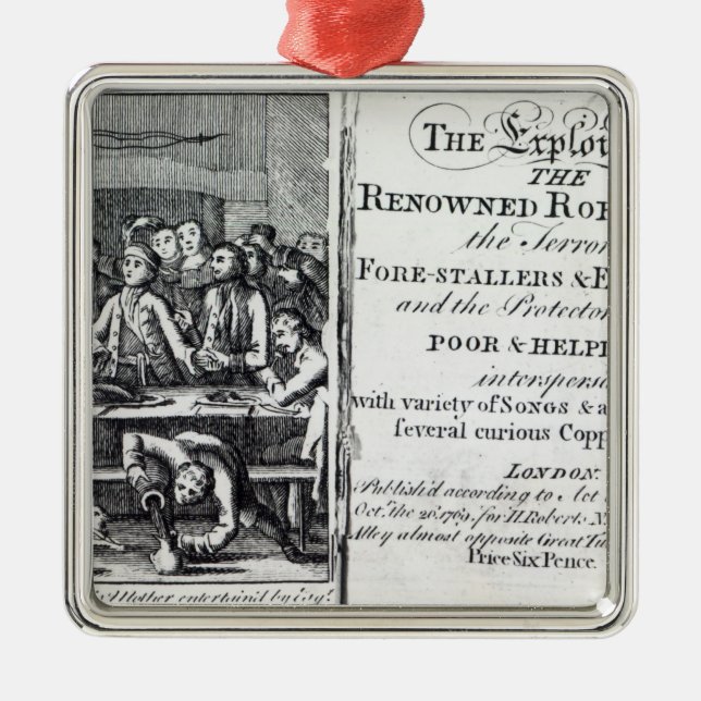 Robin Hood and his mother Metal Tree Decoration (Front)