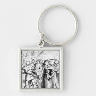 Robin Hood and King Richard I Key Ring