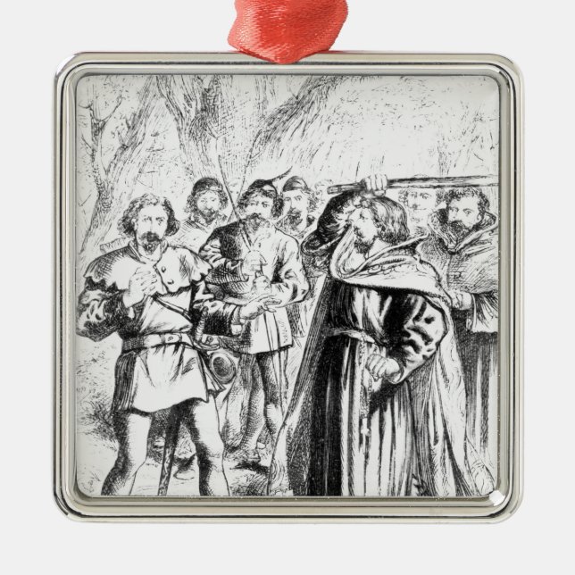 Robin Hood and King Richard I Metal Tree Decoration (Front)
