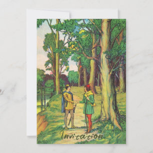 Robin Hood And Little John  Invitation