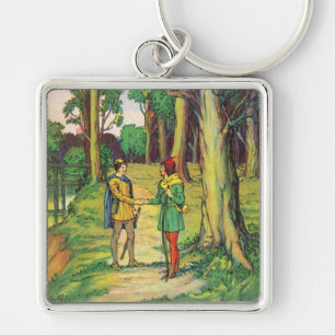 Robin Hood And Little John Key Ring