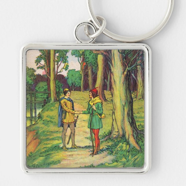 Robin Hood And Little John  Key Ring (Front)