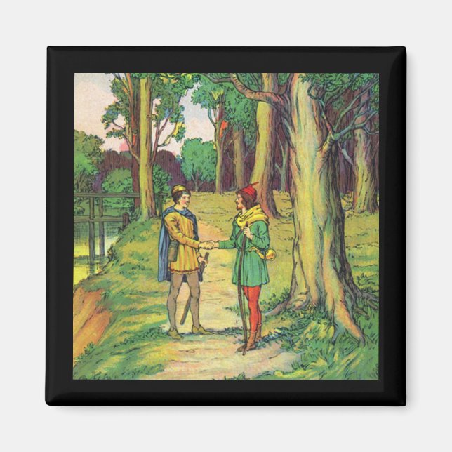 Robin Hood And Little John  Magnet (Front)