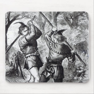 Robin Hood and Little John Mouse Mat