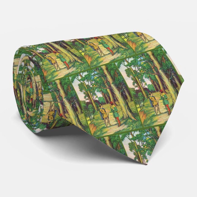 Robin Hood And Little John Tie (Rolled)