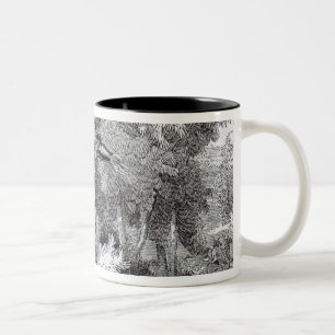 Robin Hood and Little John Two-Tone Coffee Mug