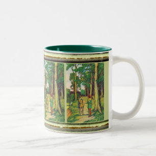 Robin Hood And Little John Two-Tone Coffee Mug