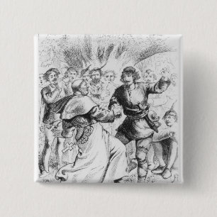 Robin Hood and the Bishop 15 Cm Square Badge