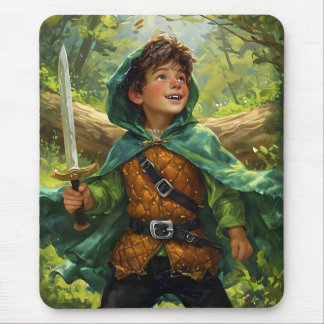 Robin Hood depicted as a child Mouse Mat