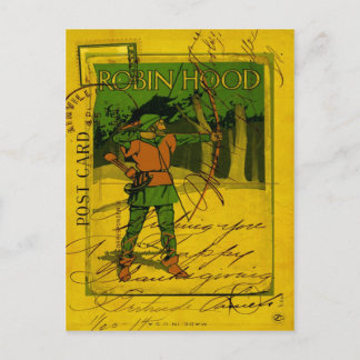 Robin Hood, His Bow and Arrow Postcard