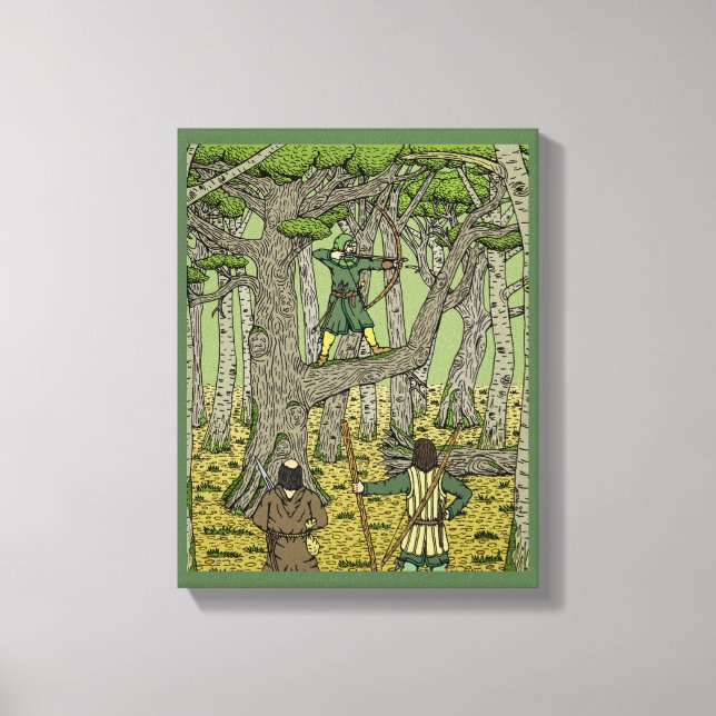 Robin Hood in Sherwood Forest Canvas Print (Front)
