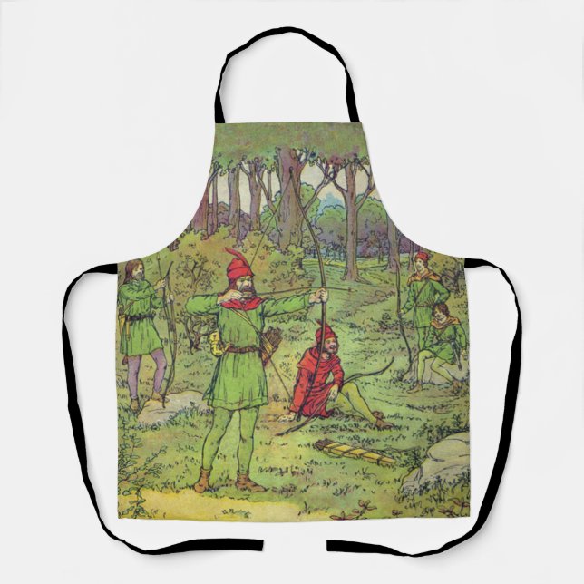 Robin Hood In The Forest  Apron (Front)