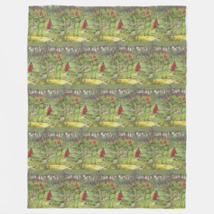 Robin Hood In The Forest Fleece Blanket