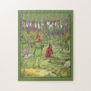 Robin Hood In The Forest Jigsaw Puzzle