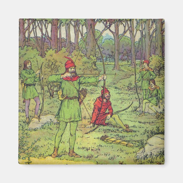 Robin Hood In The Forest Magnet (Front)