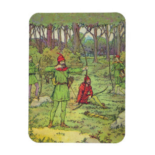Robin Hood In The Forest Magnet