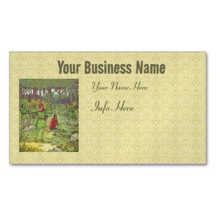 Robin Hood In The Forest Magnetic Business Card