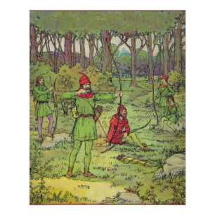 Robin Hood In The Forest Poster