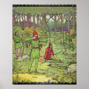 Robin Hood In The Forest Poster