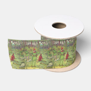 Robin Hood In The Forest Satin Ribbon