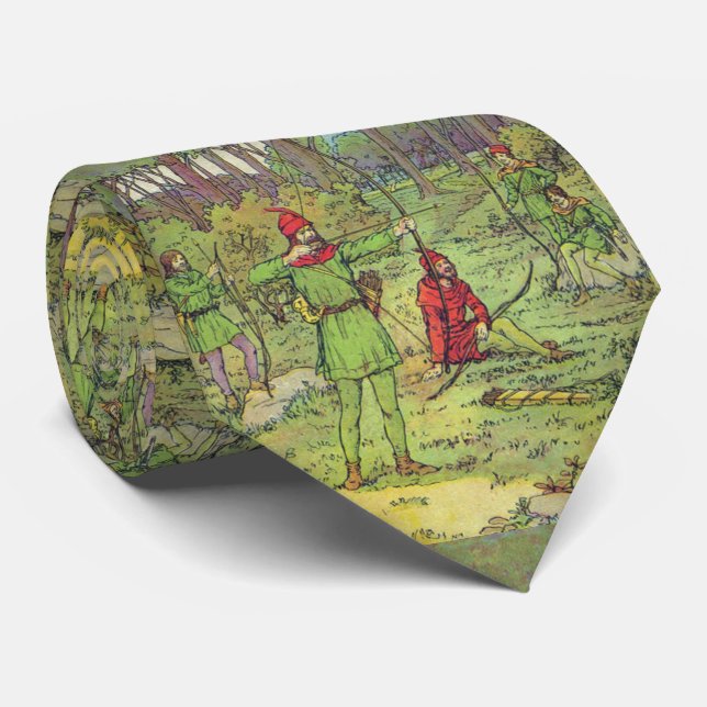 Robin Hood In The Forest  Tie (Rolled)