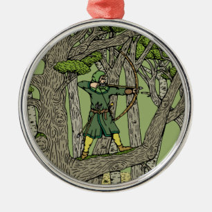 Robin Hood Metal Tree Decoration