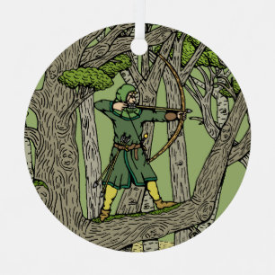 Robin Hood Metal Tree Decoration