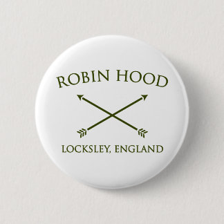 robin hood of locksley 6 cm round badge