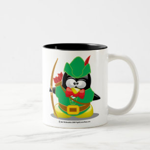 Robin Hood Penguin Two-Tone Coffee Mug