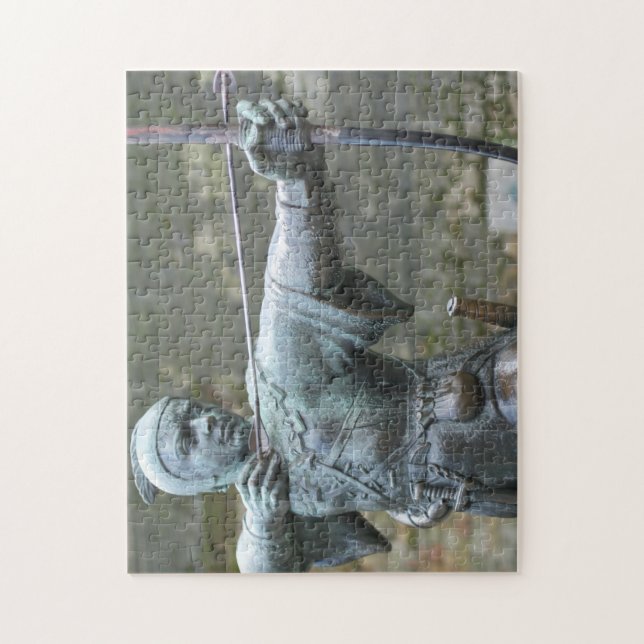 Robin Hood Statue Nottingham Jigsaw Puzzle (Vertical)