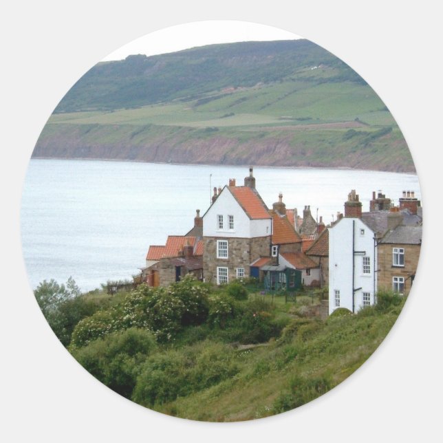 Robin Hood's Bay Classic Round Sticker (Front)