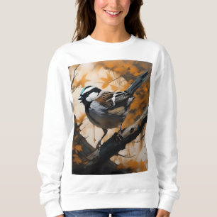 Robin In A Tree Oil Paint, Sweatshirt