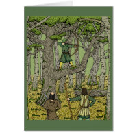 Robin in Sherwood Greeting Card