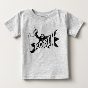 Robin Ink Brush Name Baby T-Shirt
