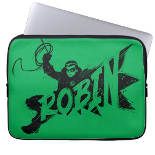 Robin Ink Brush Name Laptop Sleeve
